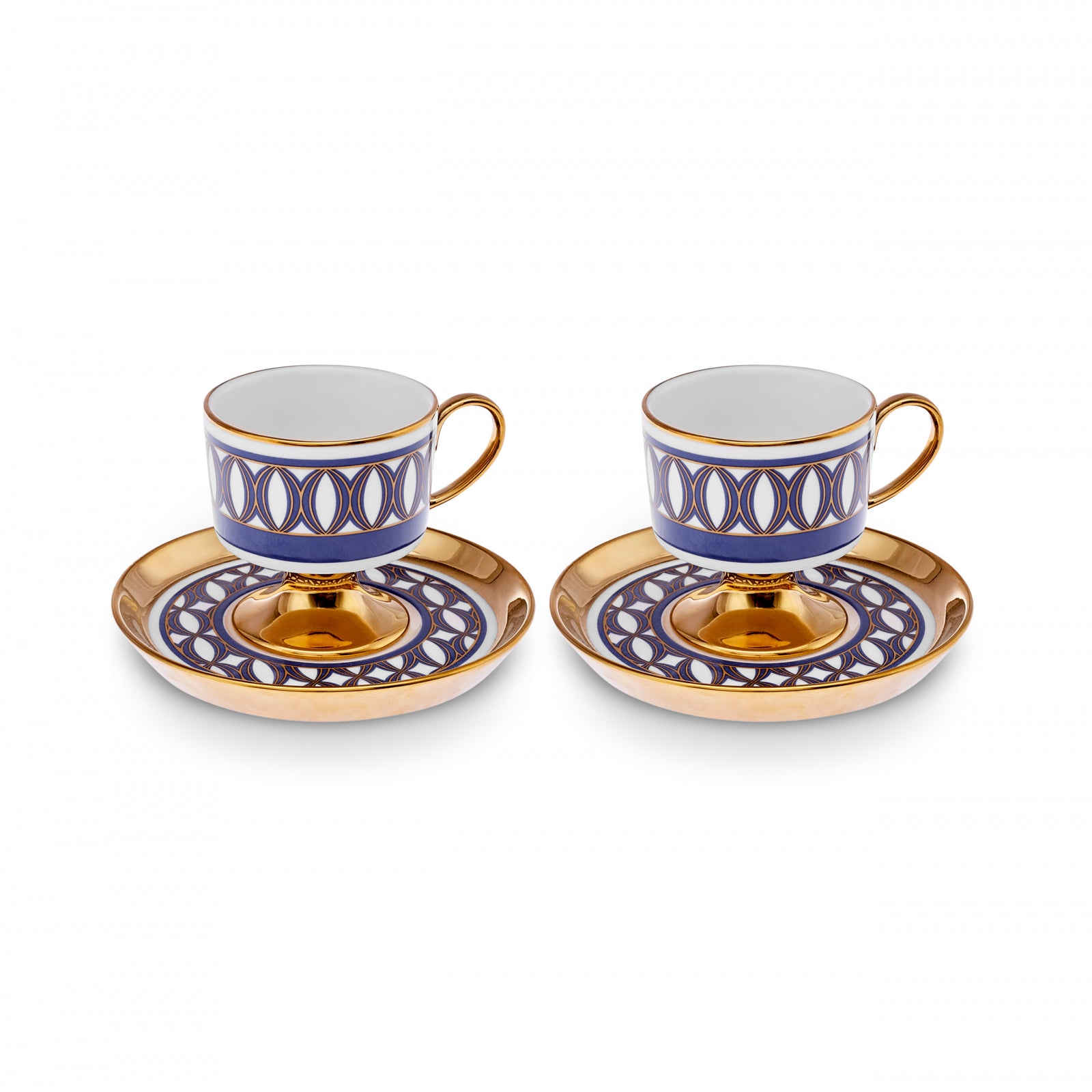 " Karaca Hilal 4-teiliges Porzellan Türkisch-Kaffeetassen-Set, 85 ml, Mehrfarbig "