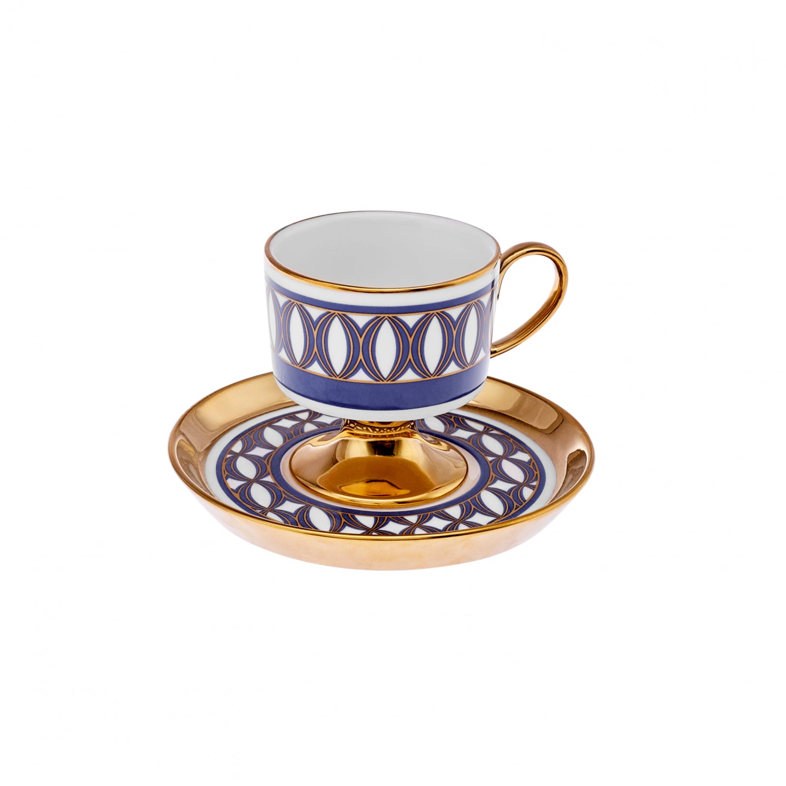 " Karaca Hilal 4-teiliges Porzellan Türkisch-Kaffeetassen-Set, 85 ml, Mehrfarbig "
