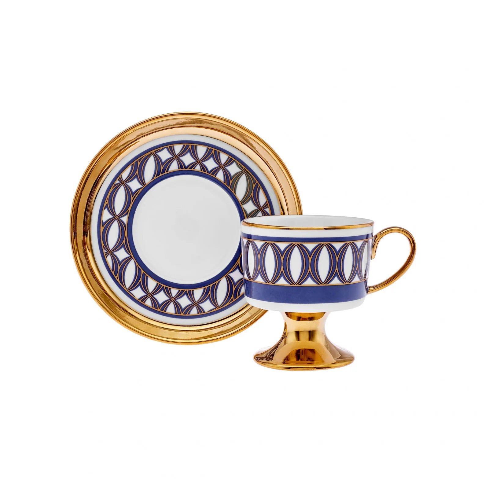 " Karaca Hilal 4-teiliges Porzellan Türkisch-Kaffeetassen-Set, 85 ml, Mehrfarbig "