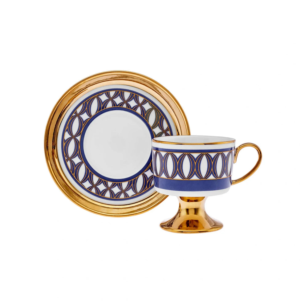 " Karaca Hilal 4-teiliges Porzellan Türkisch-Kaffeetassen-Set, 85 ml, Mehrfarbig "