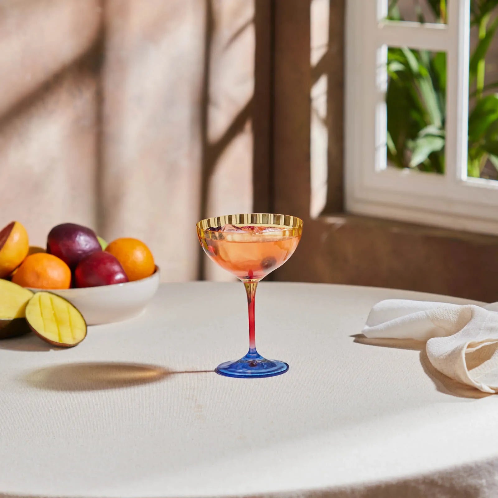 " Karaca Bettle Gelbes Martini und Eisdessertglas "