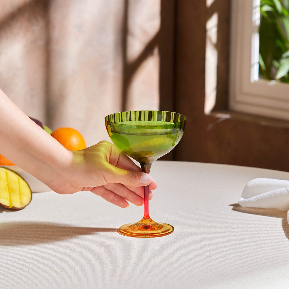 " Karaca Bettle Martini Grünes Eisdessertglas "