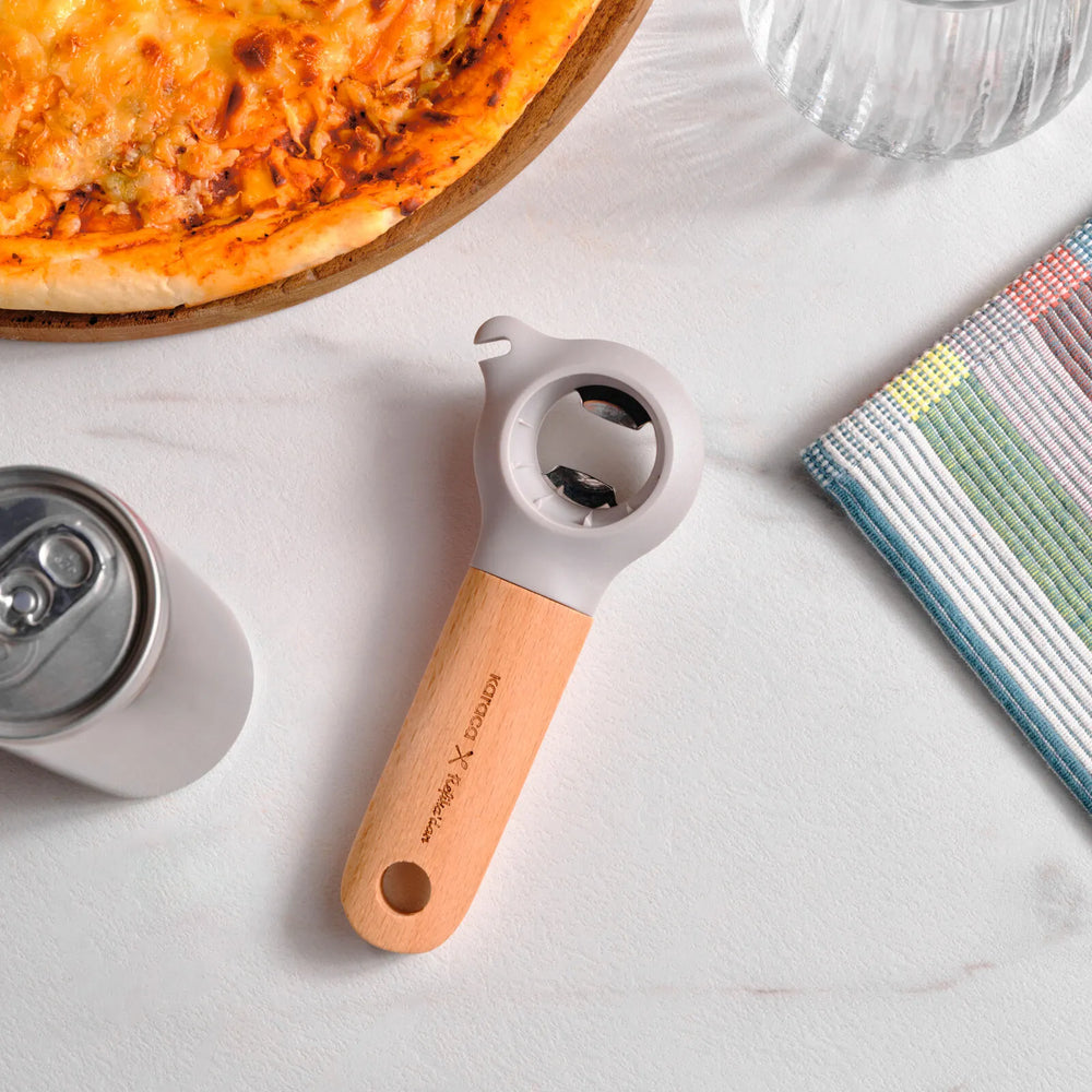" Karaca x Refika Gadgets 3-in-1 Flaschenöffner mit Holzgriff "