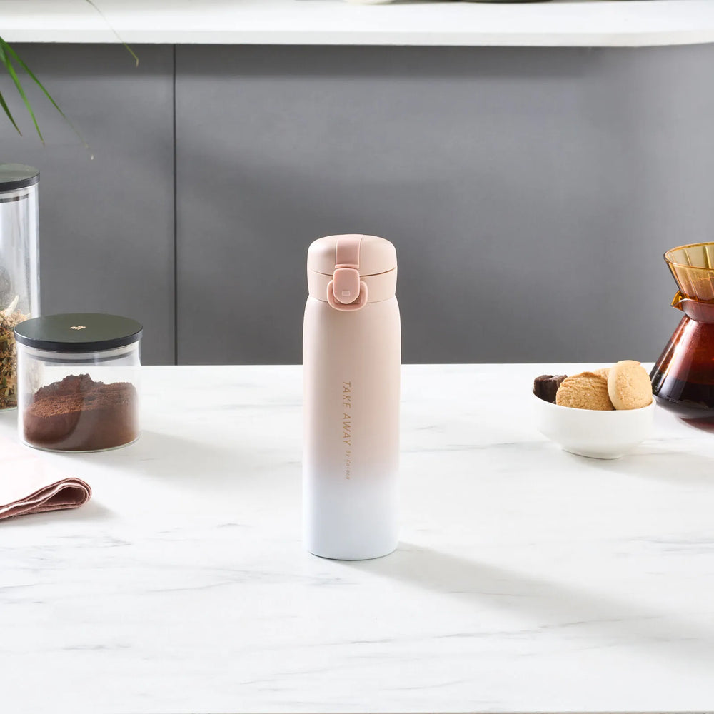 " Karaca Skyfall Stahl Auslaufsichere Thermoskanne 500 Ml Rosa "