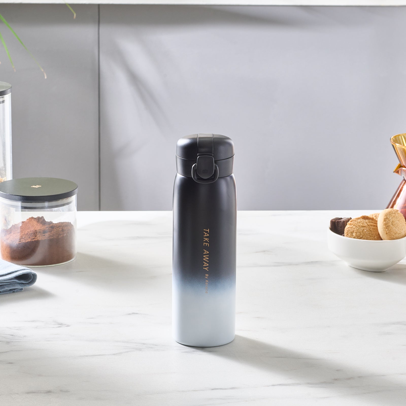 " Karaca Skyfall Stahl Leakproof Thermos 500 Ml Schwarz "
