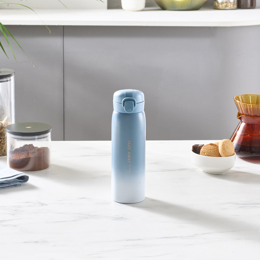 " Karaca Skyfall Steel Auslaufsichere Thermoskanne 500 Ml Blau "