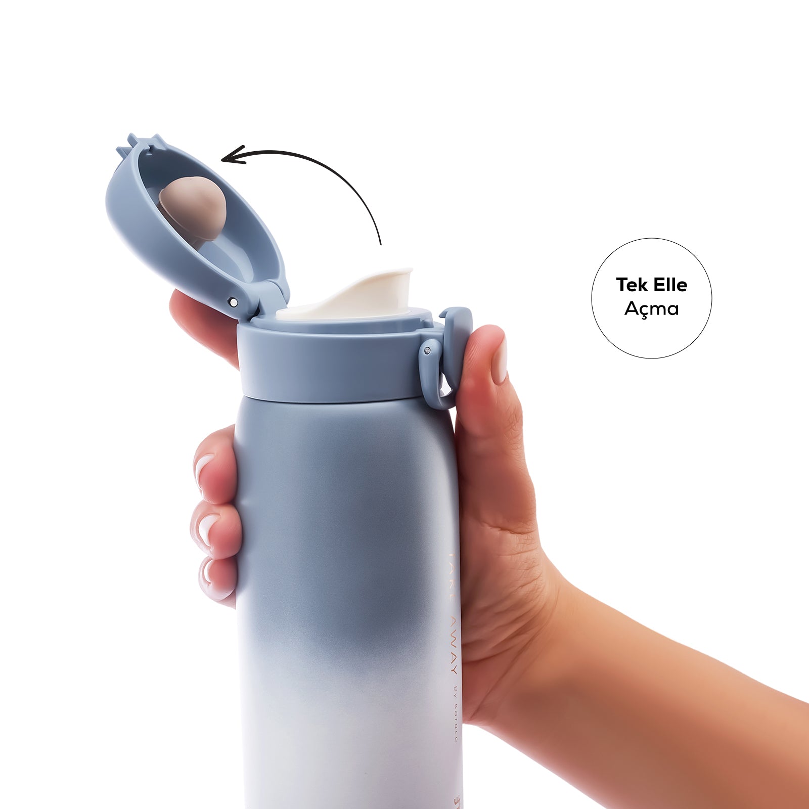 " Karaca Skyfall Steel Auslaufsichere Thermoskanne 500 Ml Blau "