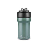 Karaca Thermosteel Camping 2-in-1 Edelstahl-Thermosflasche 450 ml Khaki
