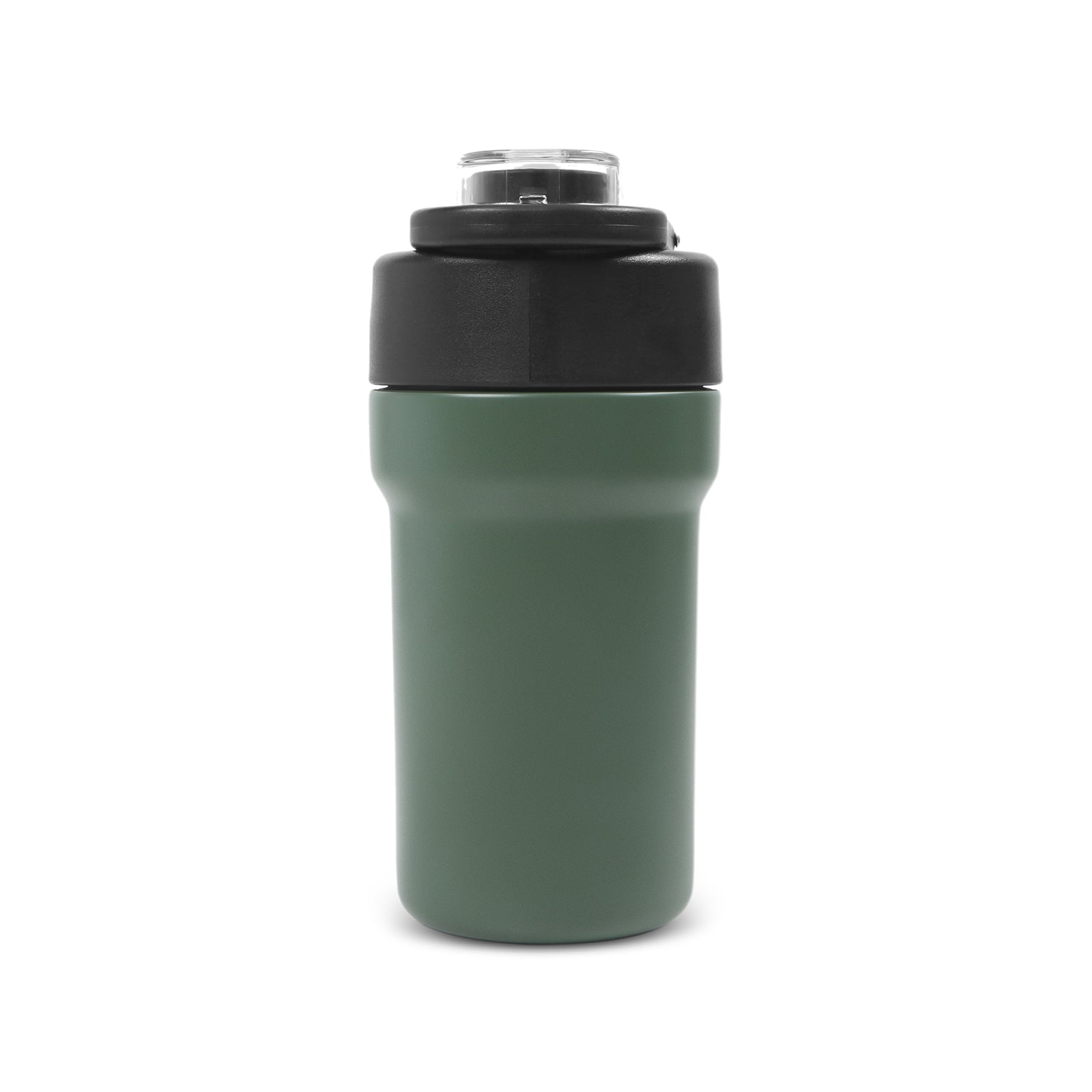 Karaca Thermosteel Camping 2-in-1 Edelstahl-Thermosflasche 450 ml Khaki
