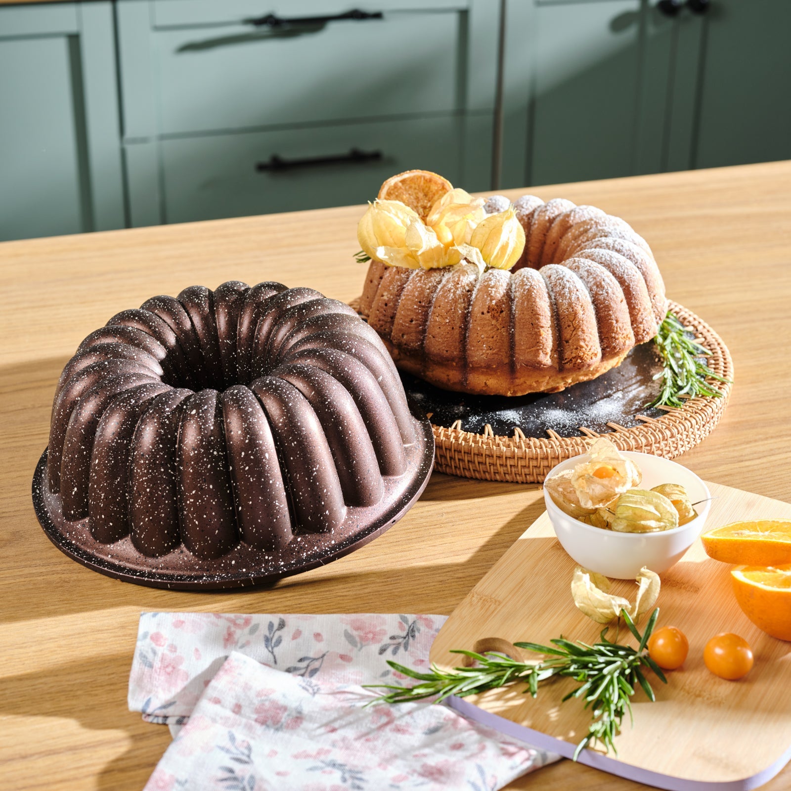 Karaca Cake Pro Lina Braune Kuchenform aus Aluminiumguss 255 cm