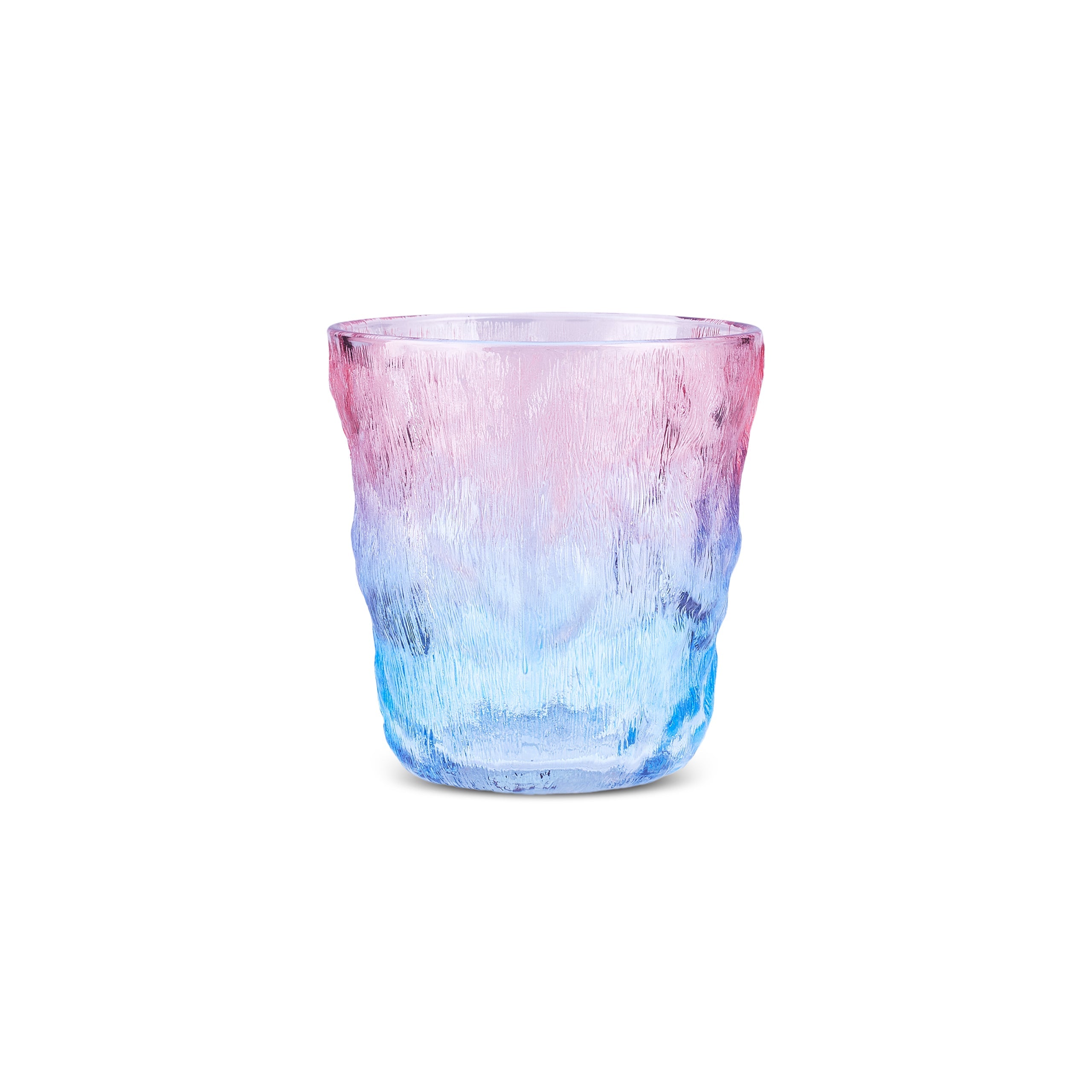 Karaca Glacier Glas Trinkglas 287 ml Blau – Rosa