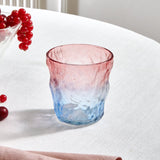 Karaca Glacier Glas Trinkglas 287 ml Blau – Rosa