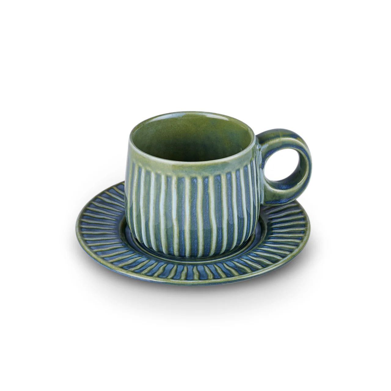 Karaca Arthur Grün & Blau Teetasse 260 ml