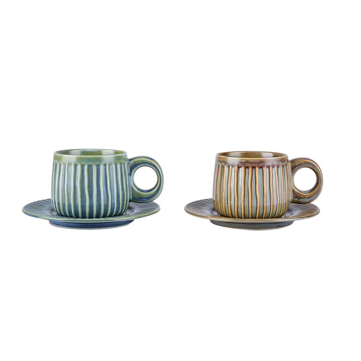 Karaca Arthur Grün & Blau Teetasse 260 ml