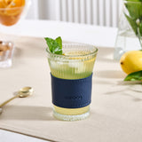 " Karaca Leder Cool Touch Latte Glas 210 Ml Marineblau "