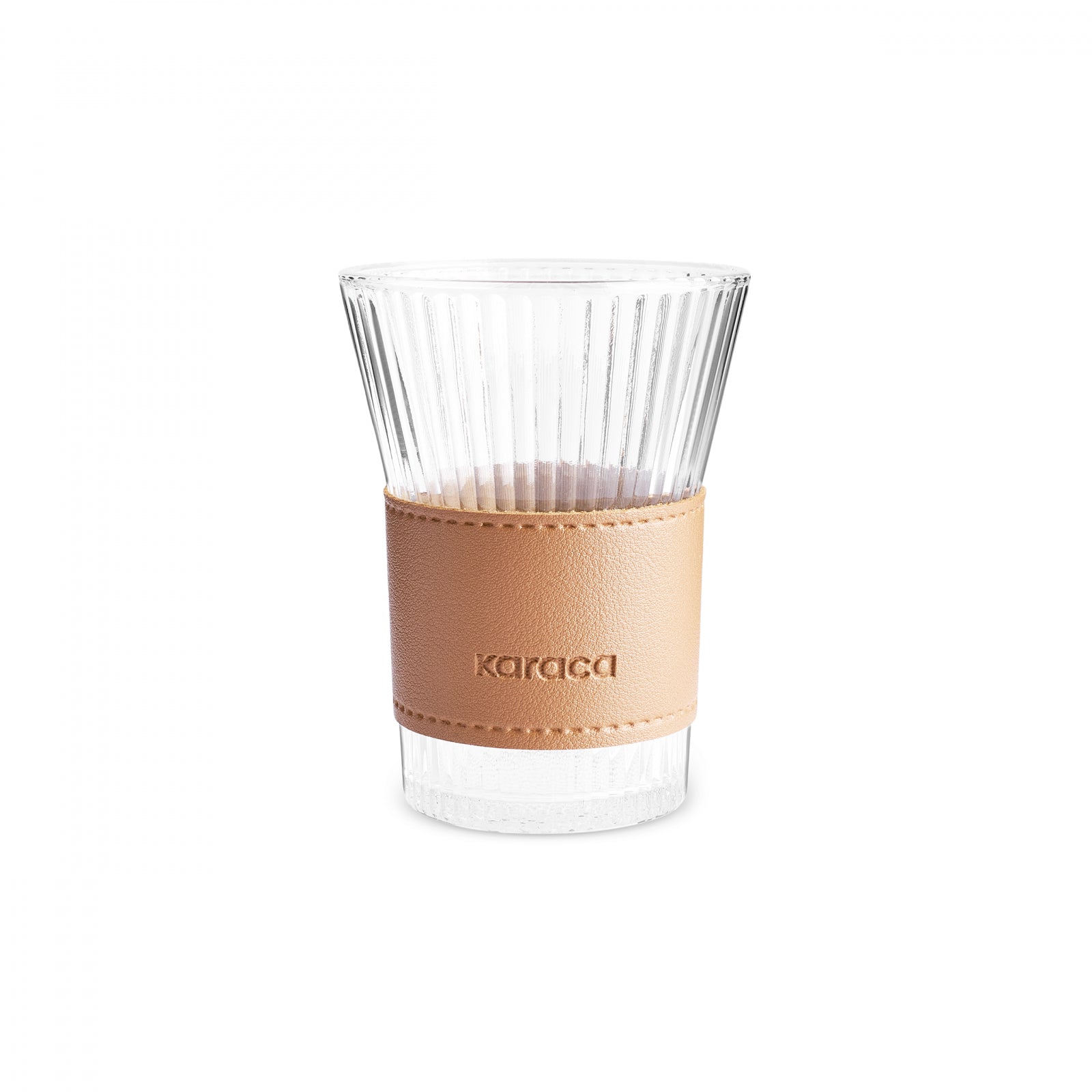 " Karaca Leder Cool Touch Latte Glas 210 Ml Braun "