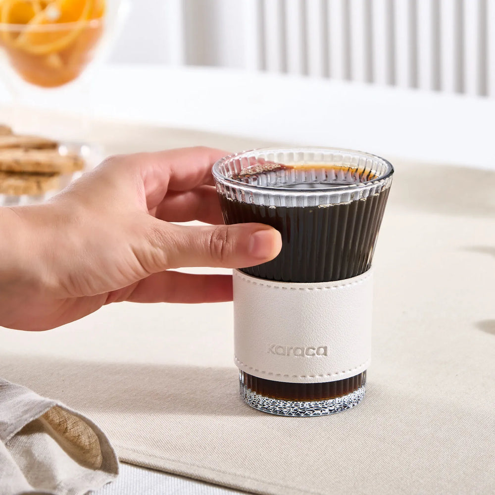 " Karaca Leder Cool Touch Latte Glas 210 Ml Perlmutt "