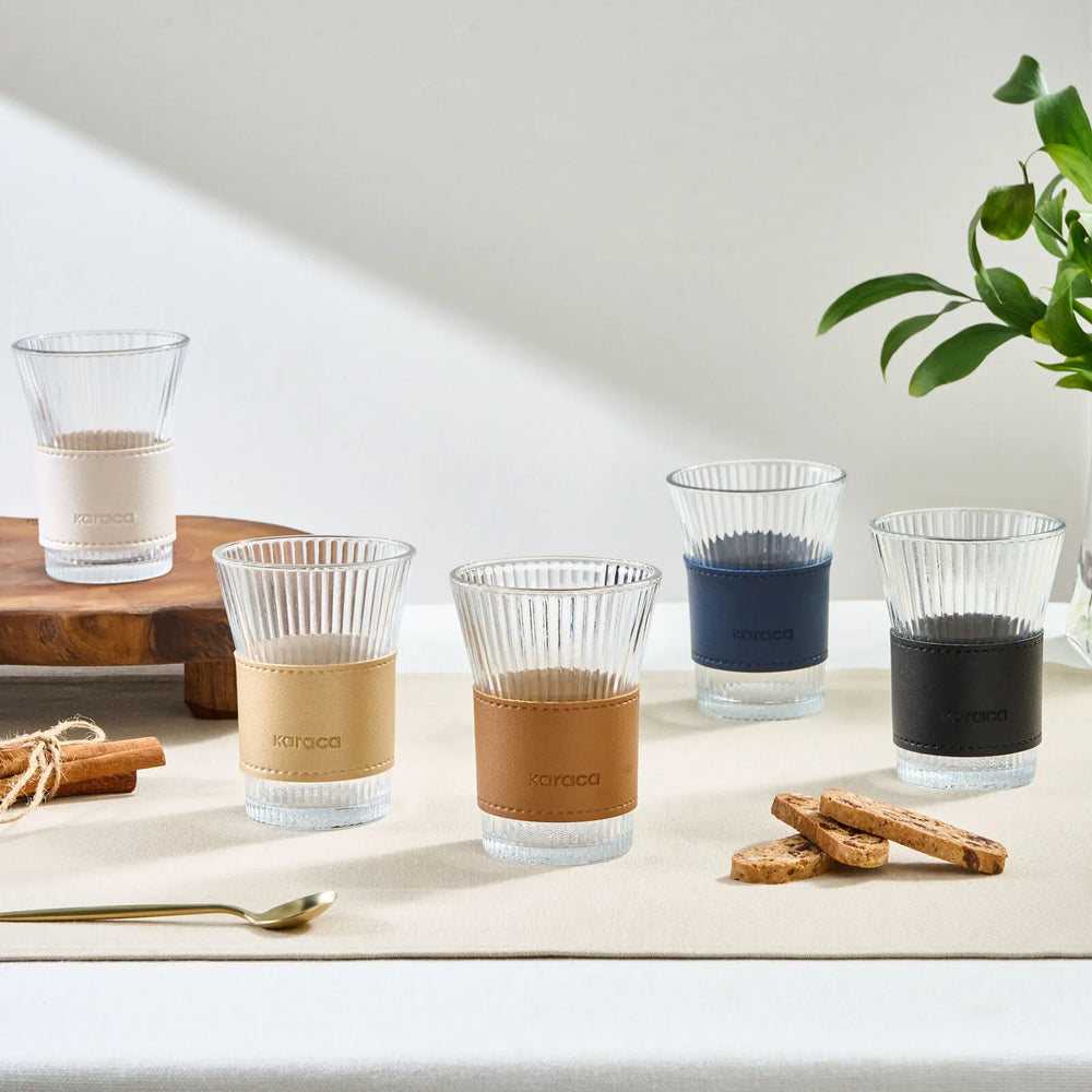 " Karaca Leder Cool Touch Latte Glas 210 Ml Gold "