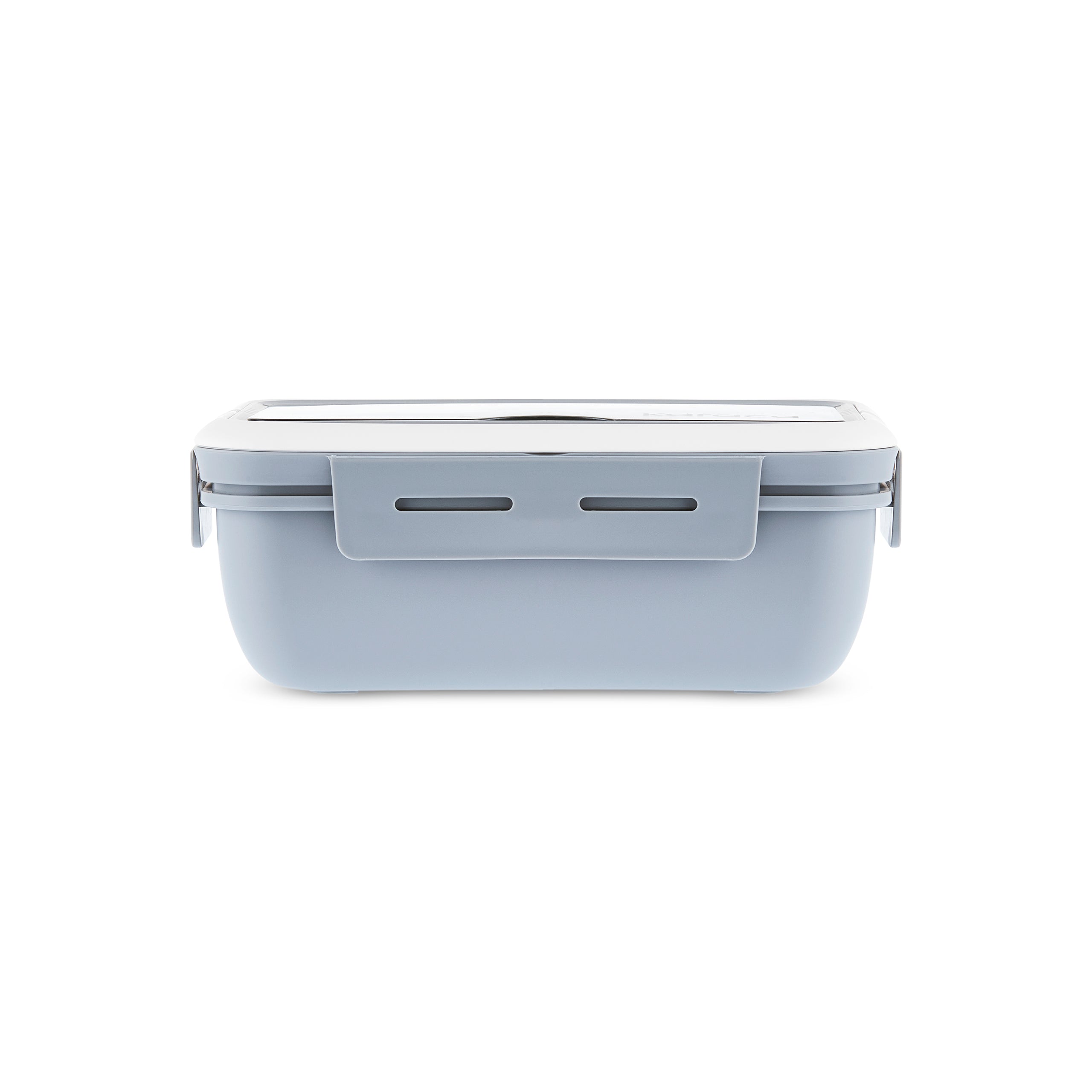 Karaca Fusca Lunchbox mit Gabel und Löffel Grau