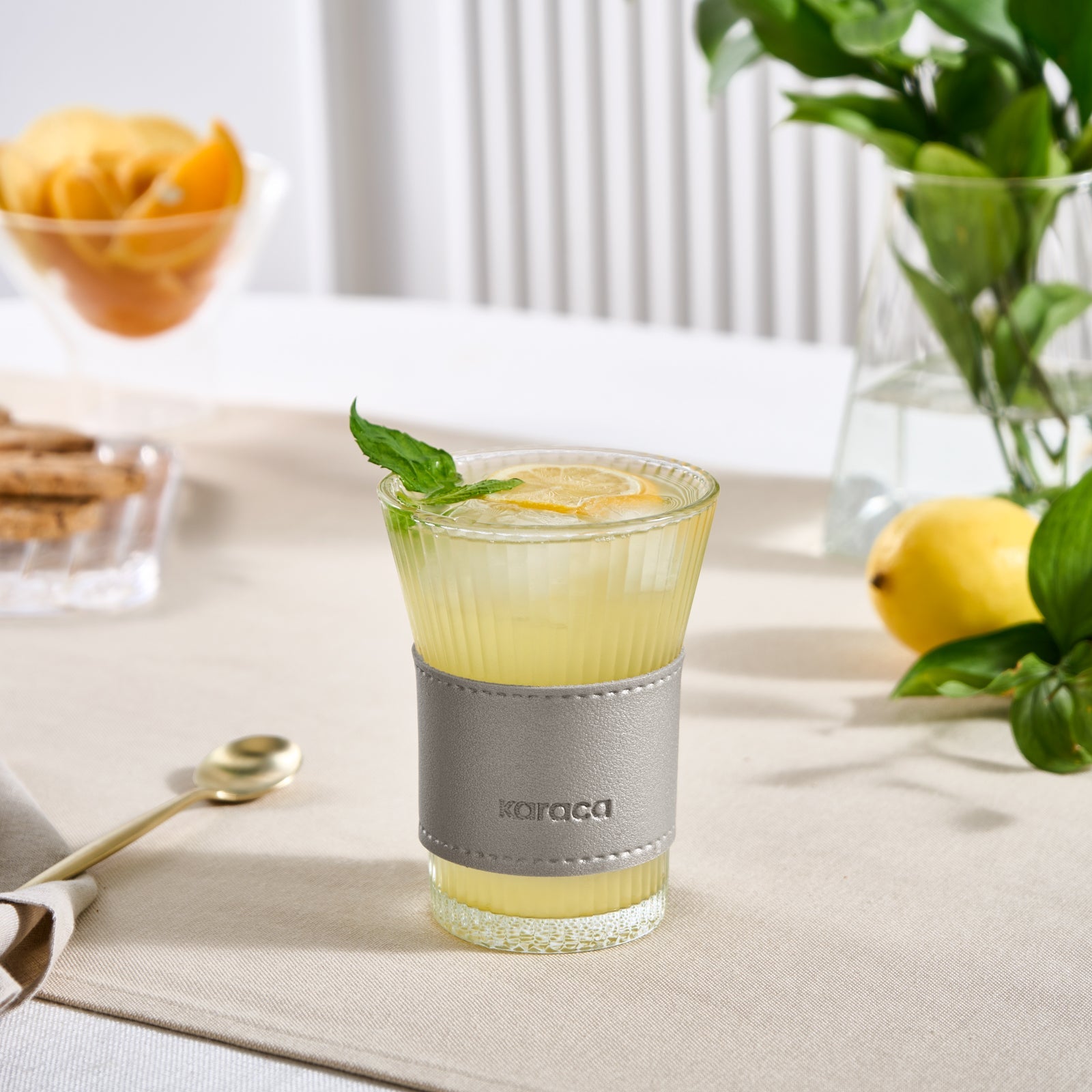 Karaca Leder Cool Touch Latte Bardaðý 210 ml Platin