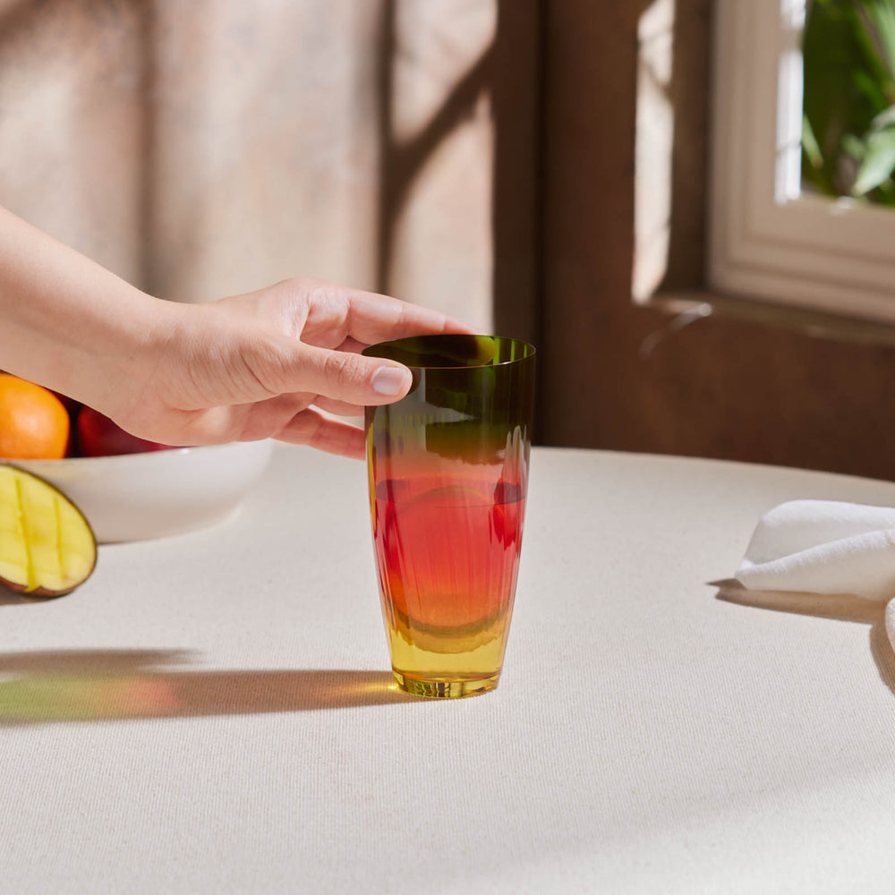 " Karaca Dolce Wasserglas 350 Ml Grün "