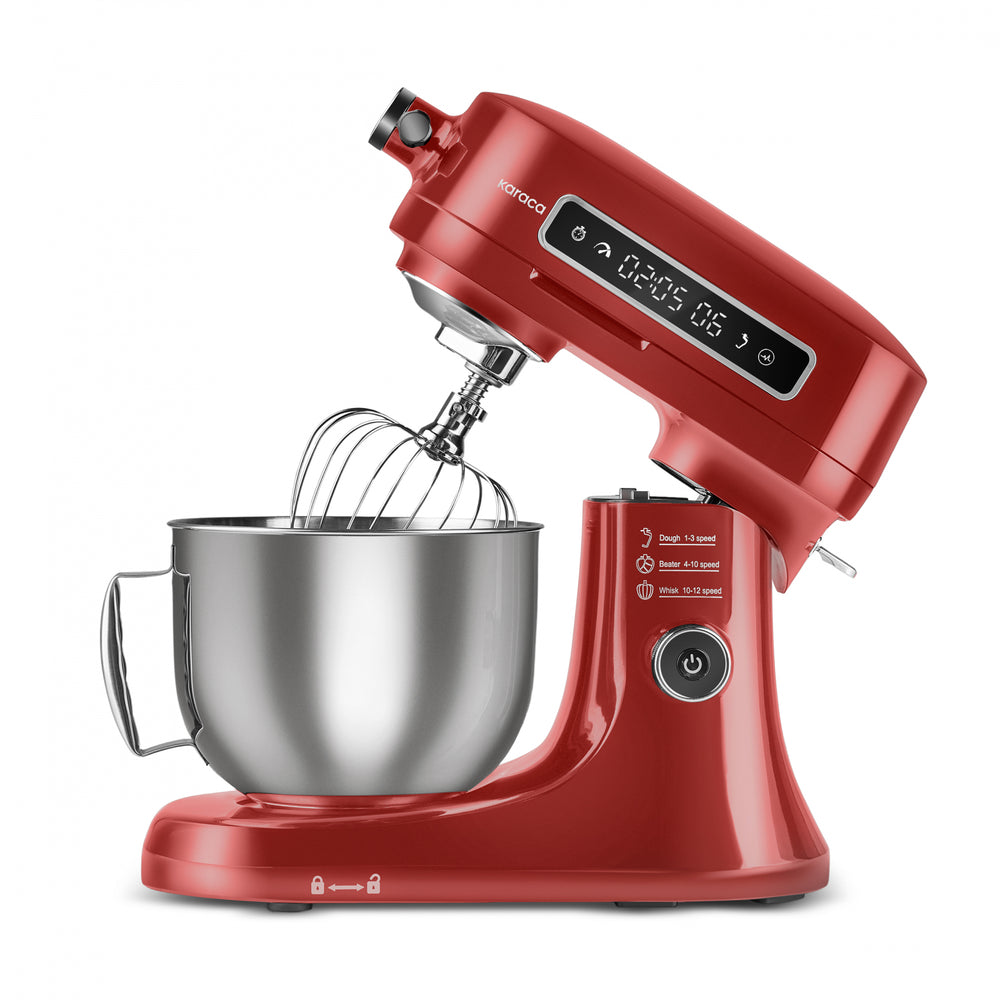 " Karaca Pro Artisan Digital Display Gusseisen Küchenkoch 1600W Rot "