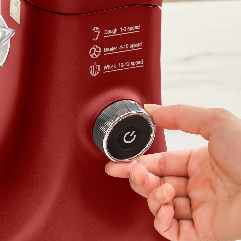 " Karaca Pro Artisan Digital Display Gusseisen Küchenkoch 1600W Rot "