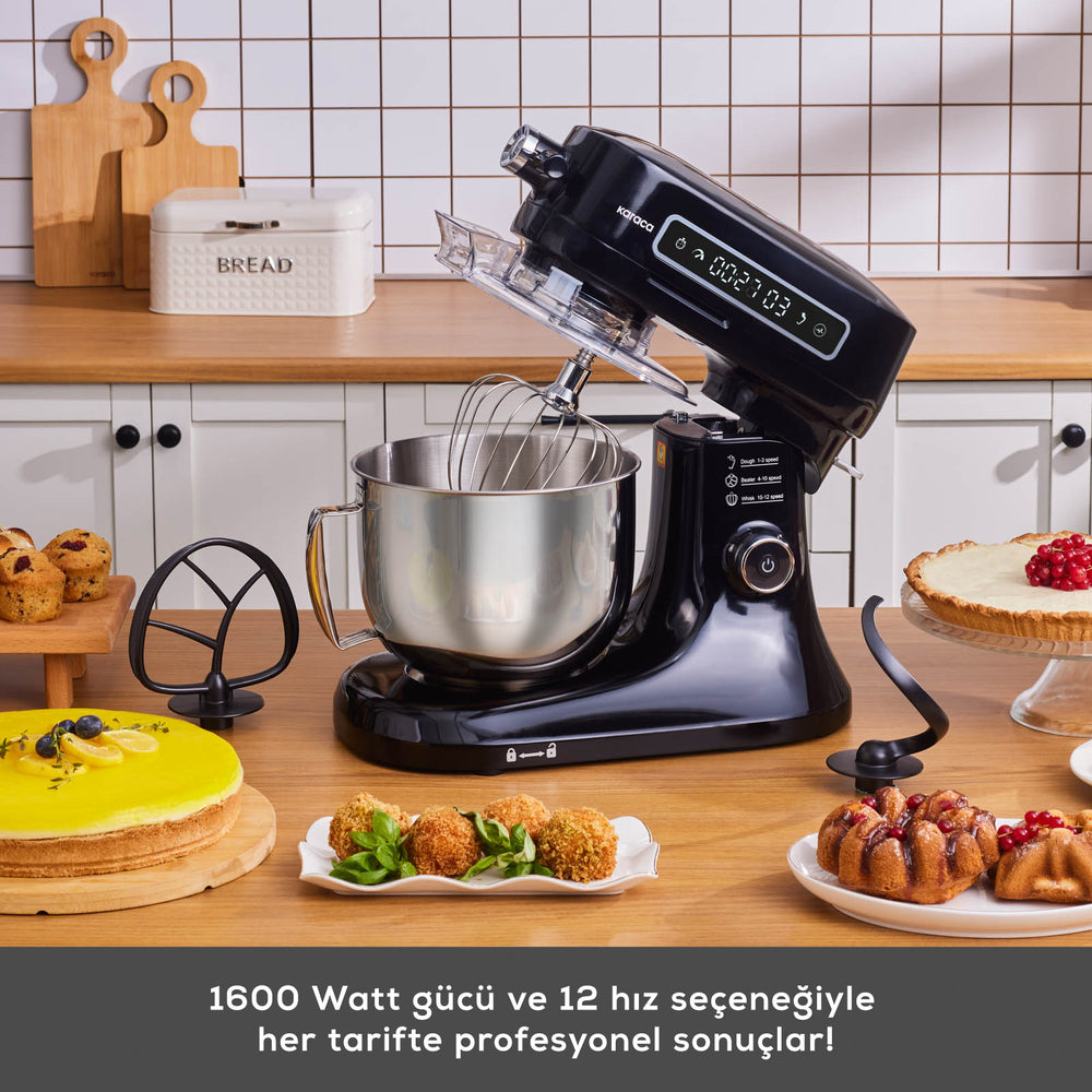 " Karaca Pro Artisan Digital Display Gusseisen Küchenkoch 1600W Schwarz "