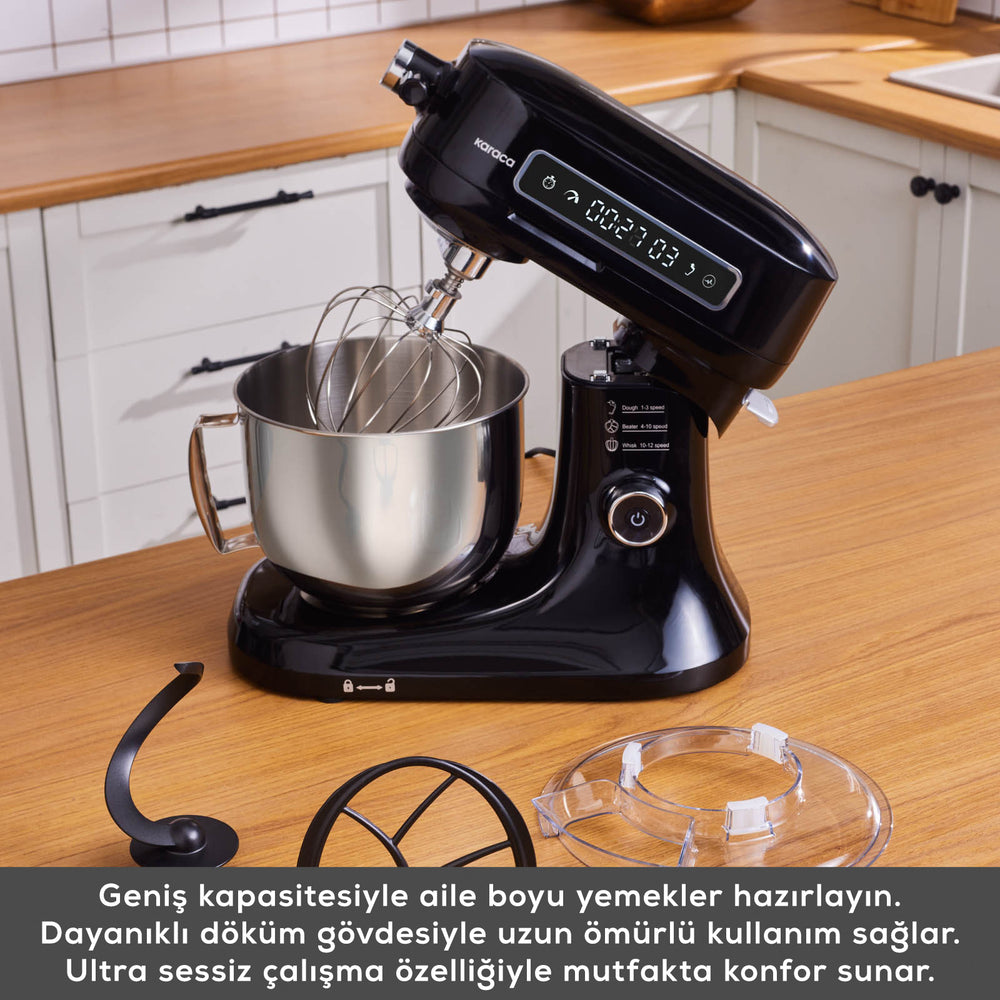 " Karaca Pro Artisan Digital Display Gusseisen Küchenkoch 1600W Schwarz "