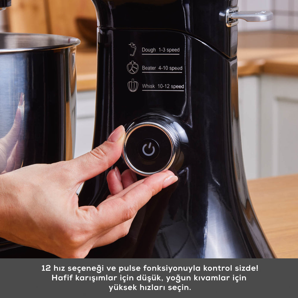 " Karaca Pro Artisan Digital Display Gusseisen Küchenkoch 1600W Schwarz "