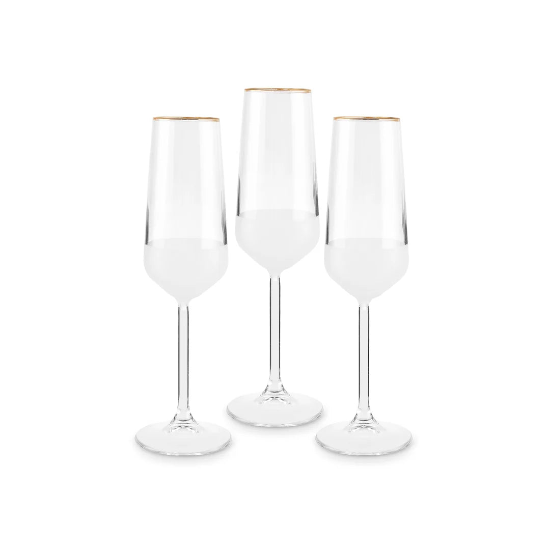 Karaca Jasmine 195 Ml 3er Set Sektgläser