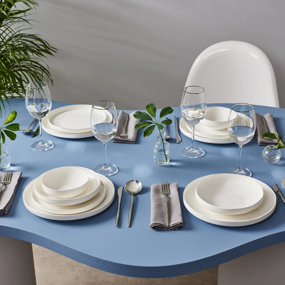 " Karaca Streamline New Saturn Weiß 24-teiliges Tafelservice, 6 Personen "