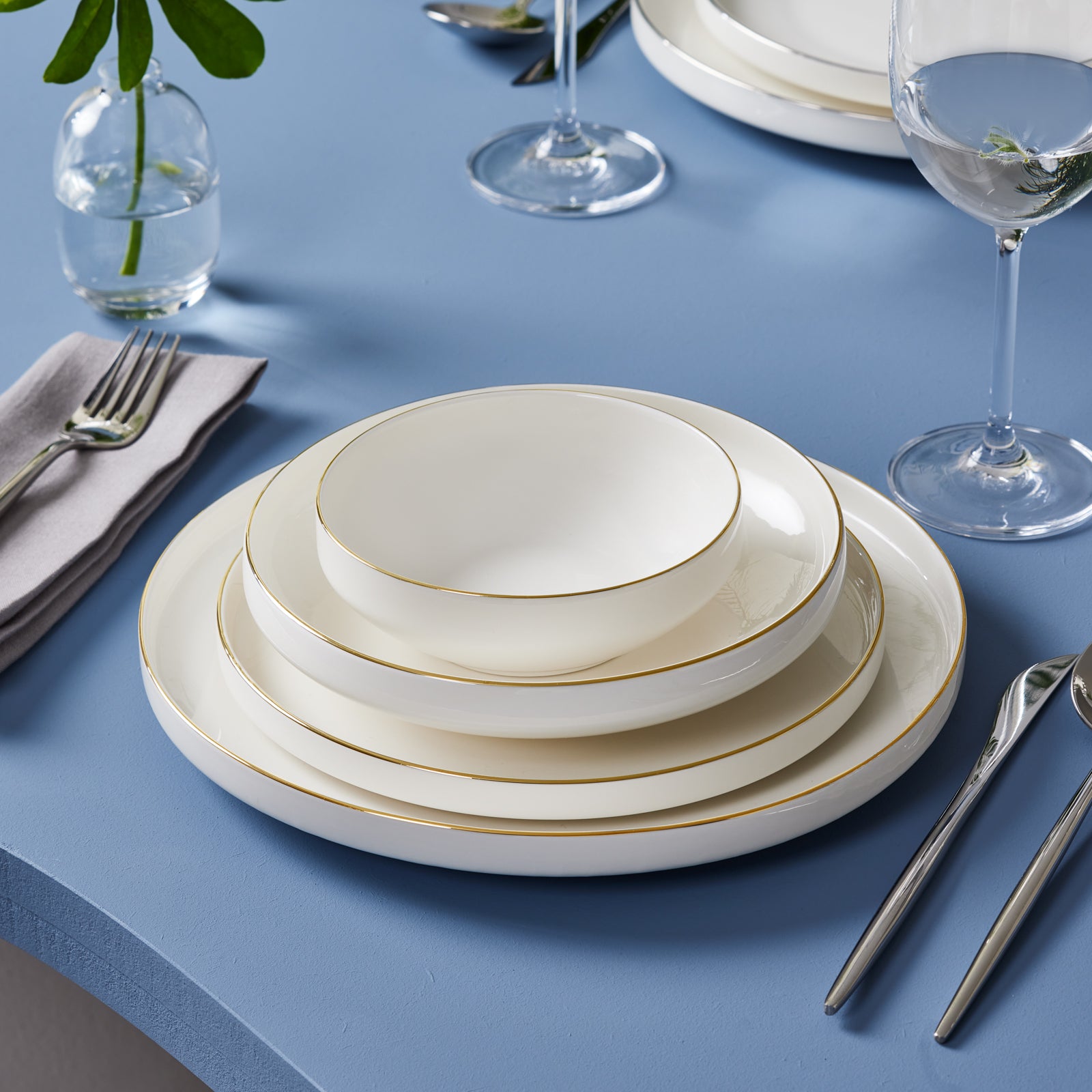 " Karaca Streamline New Saturn Gold 24-teiliges Tafelservice, 6 Personen "