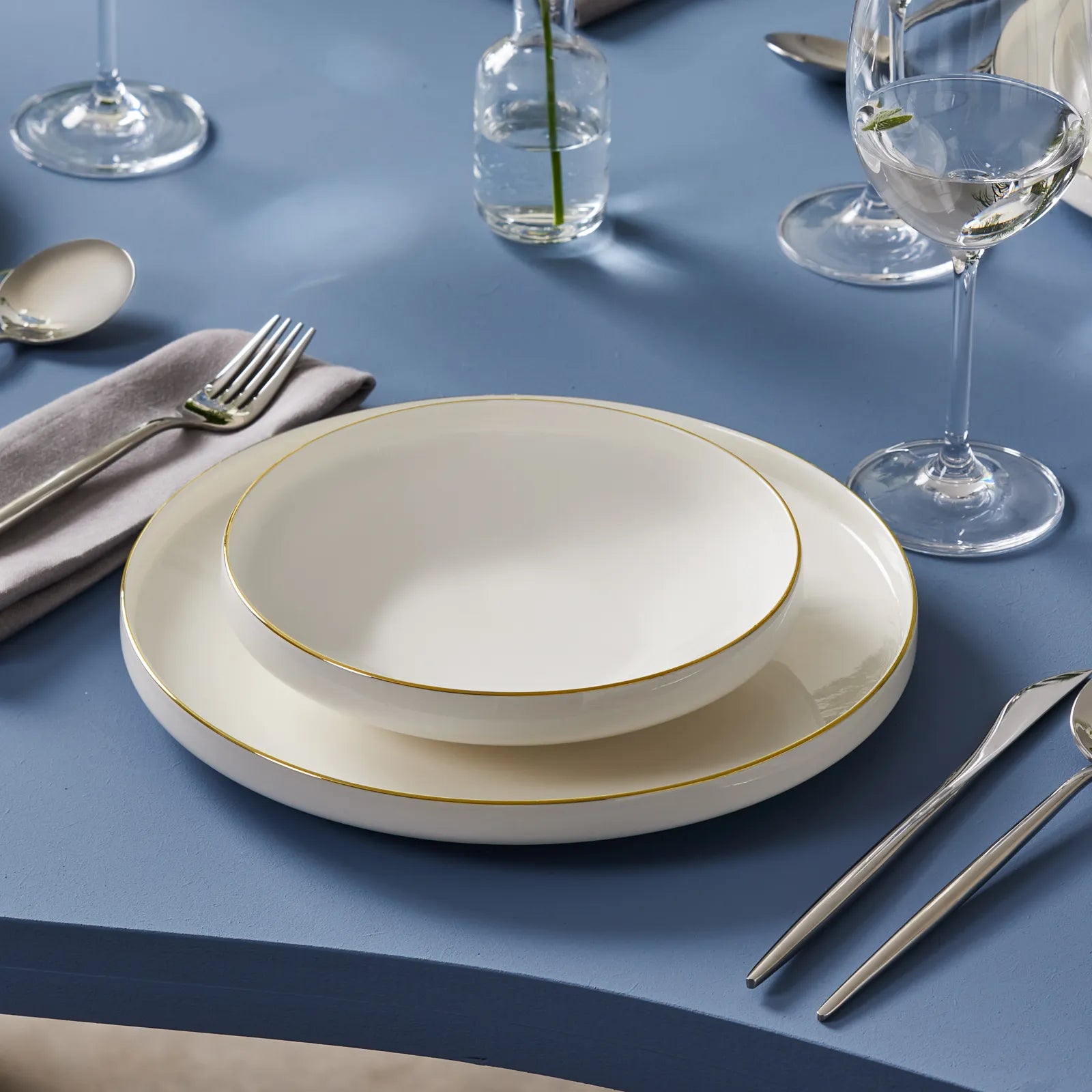 " Karaca Streamline New Saturn Gold 24-teiliges Tafelservice, 6 Personen "