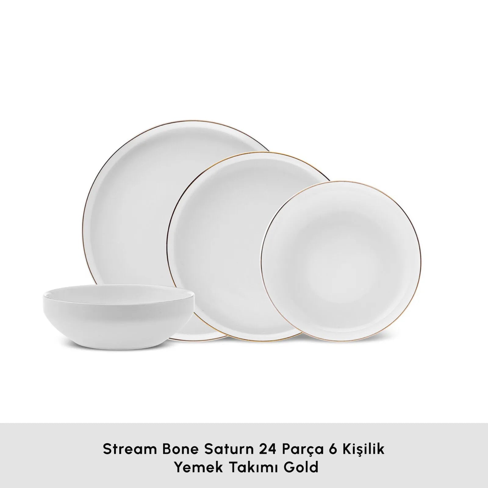 " Karaca Streamline New Saturn Gold 24-teiliges Tafelservice, 6 Personen "