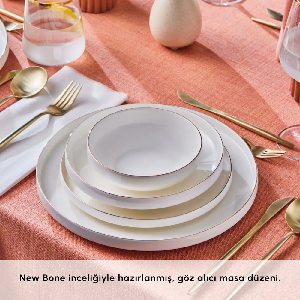 " Karaca Streamline New Saturn Gold 24-teiliges Tafelservice, 6 Personen "