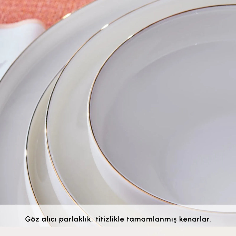 " Karaca Streamline New Saturn Gold 24-teiliges Tafelservice, 6 Personen "