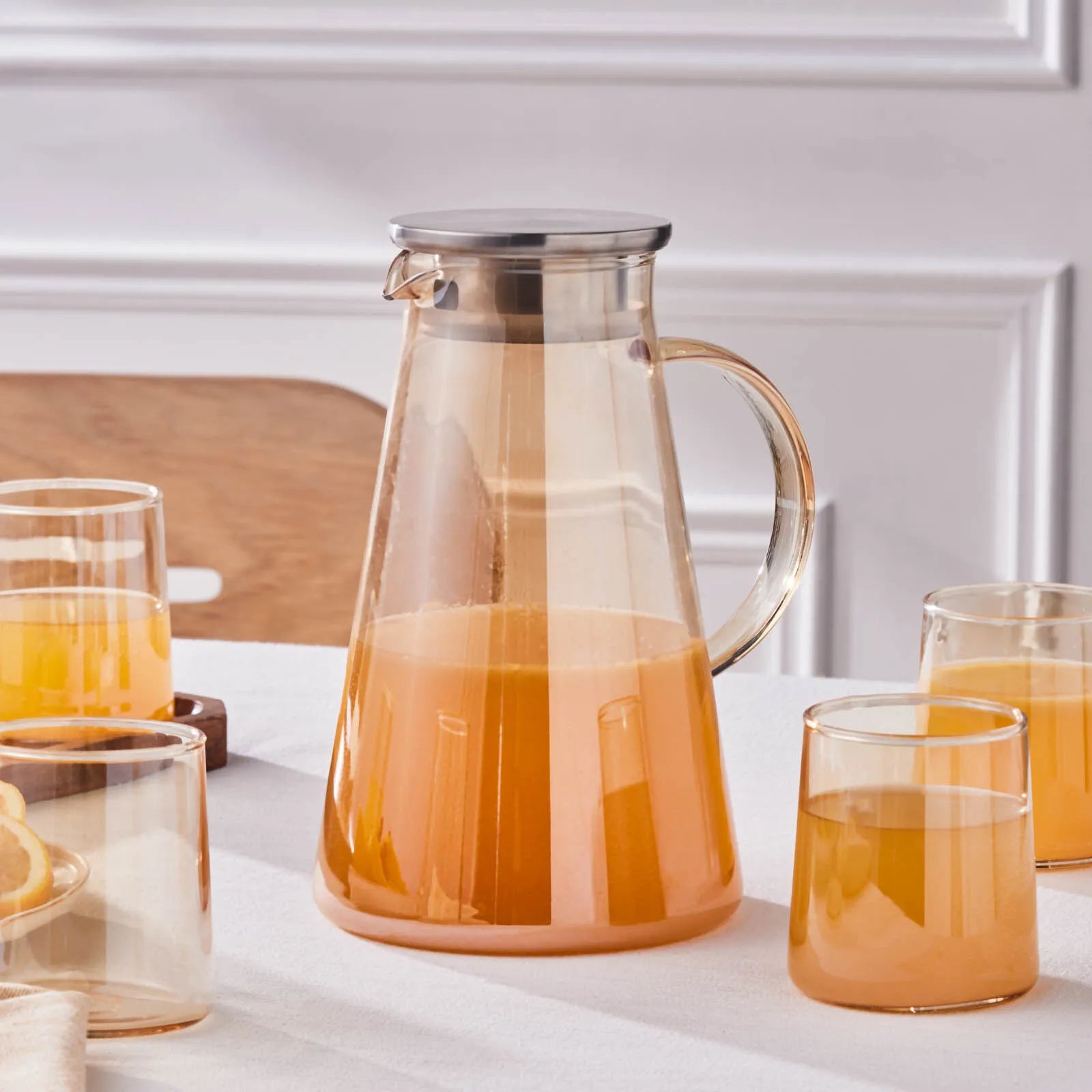 " Karaca Serene 7-teiliges Gläser Set, Amber "