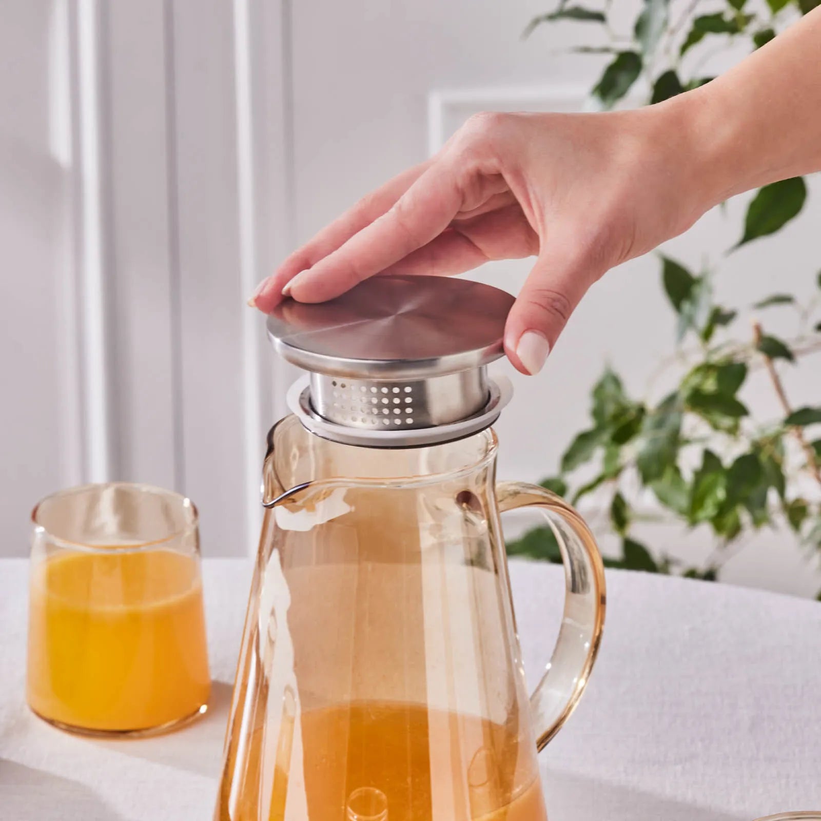 " Karaca Serene 7-teiliges Gläser Set, Amber "
