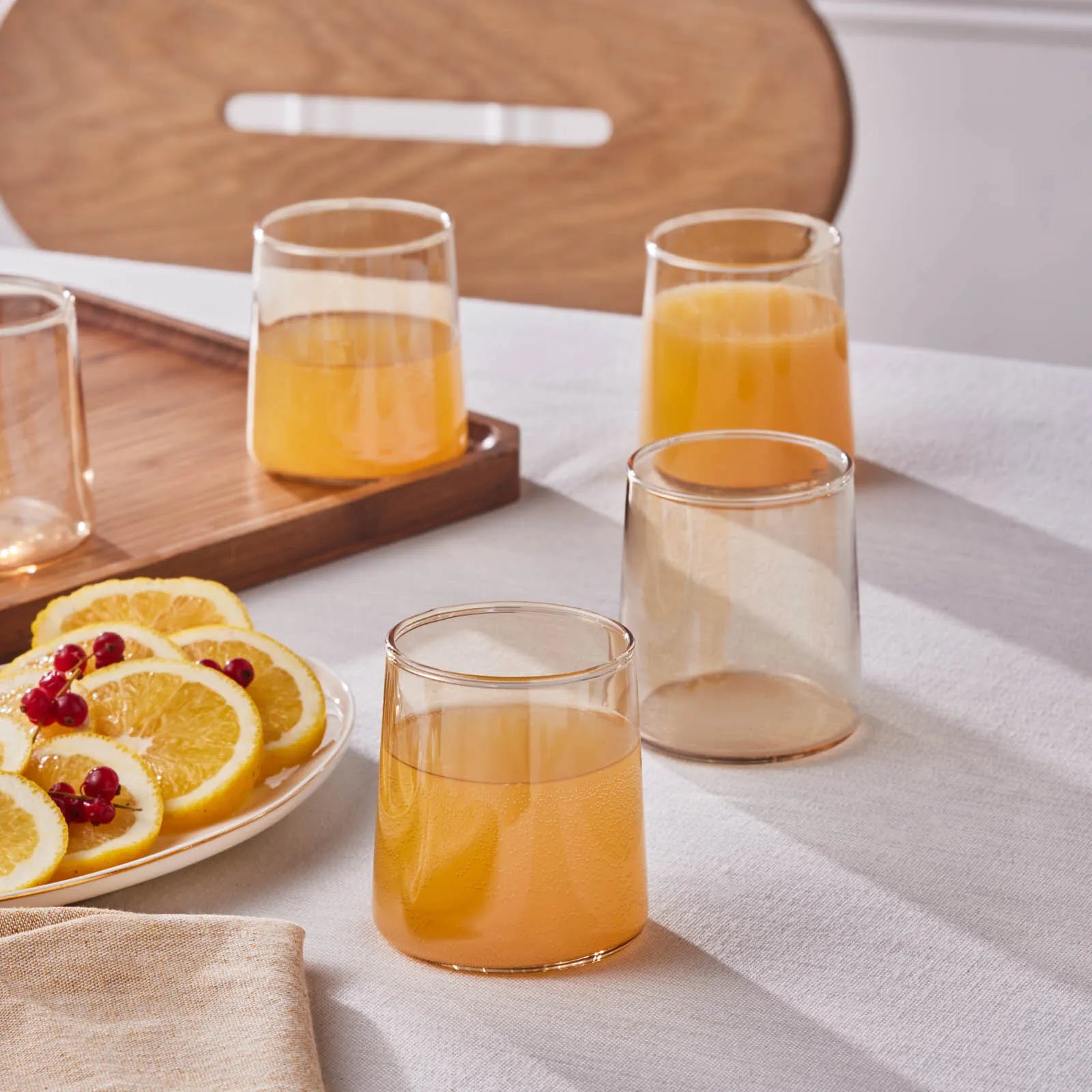 " Karaca Serene 7-teiliges Gläser Set, Amber "