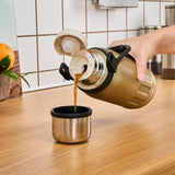 Karaca Adent Edelstahl Auslaufsicherer Thermos 800 ml Gold