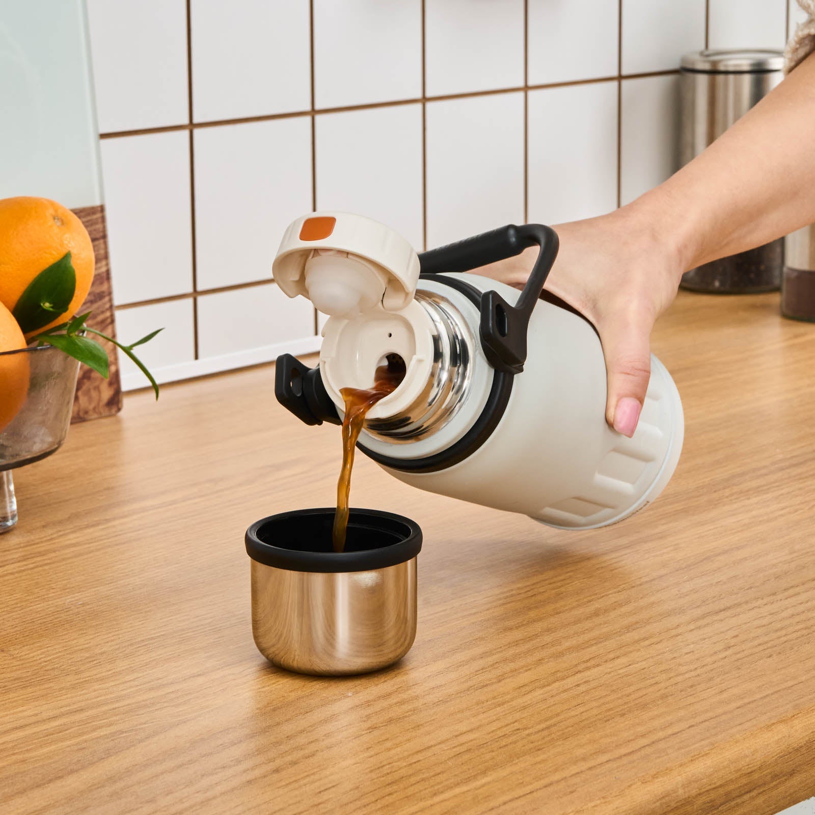 Karaca Adent Edelstahl Auslaufsicherer Thermos 800 ml