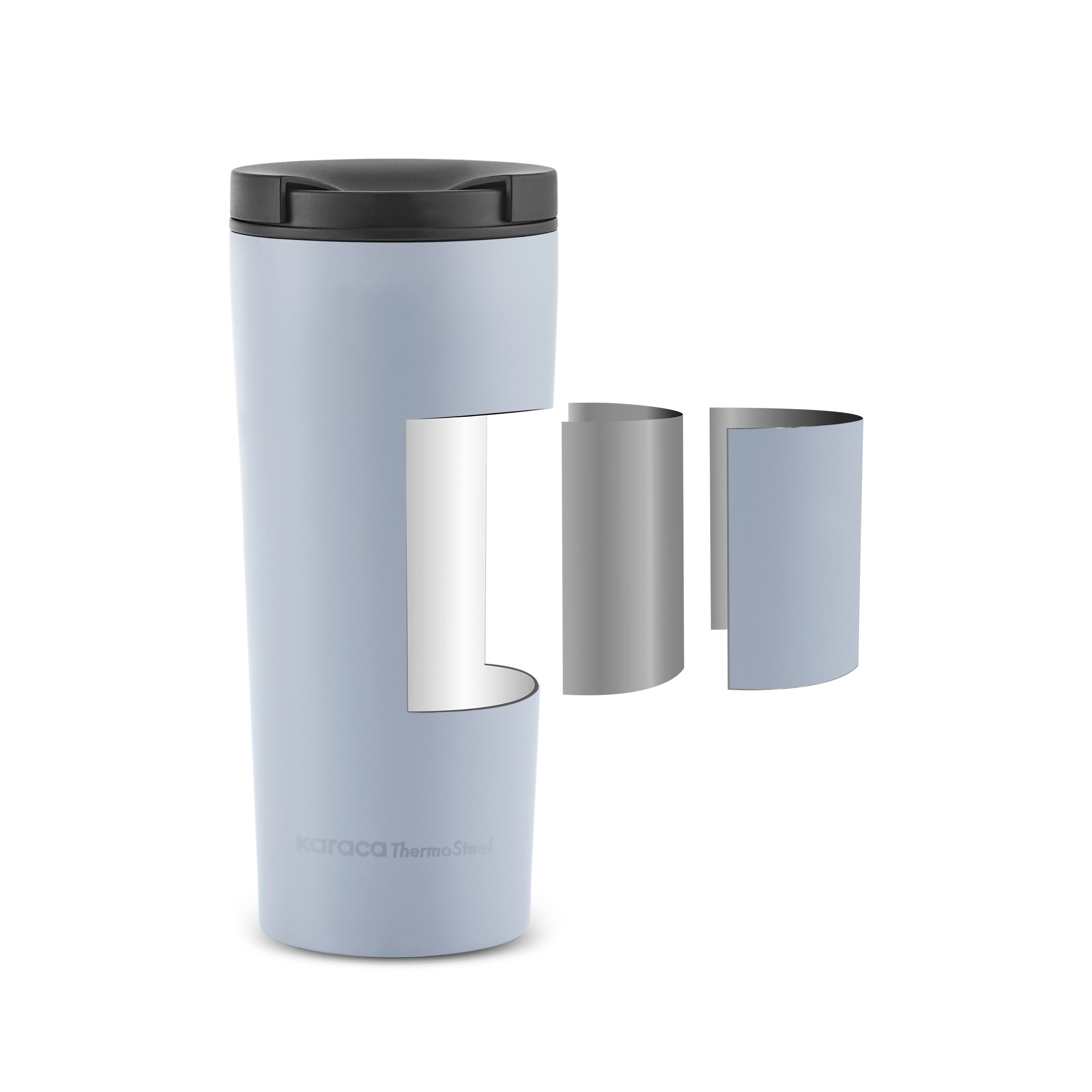 Karaca Sheeny Edelstahl Auslaufsicherer Thermobecher 450 ml