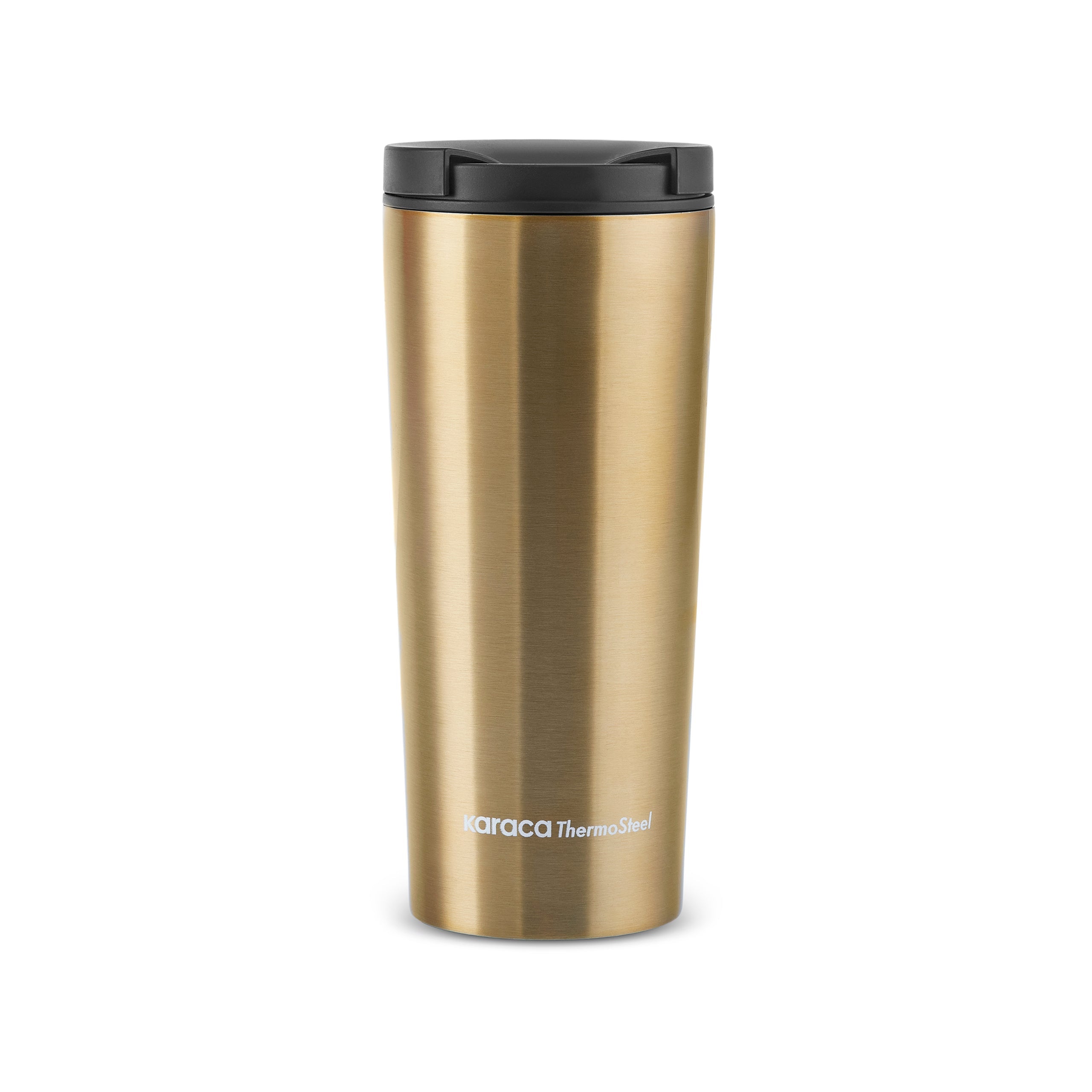 Karaca Sheeny Edelstahl Auslaufsicherer Thermobecher 450 ml Gold