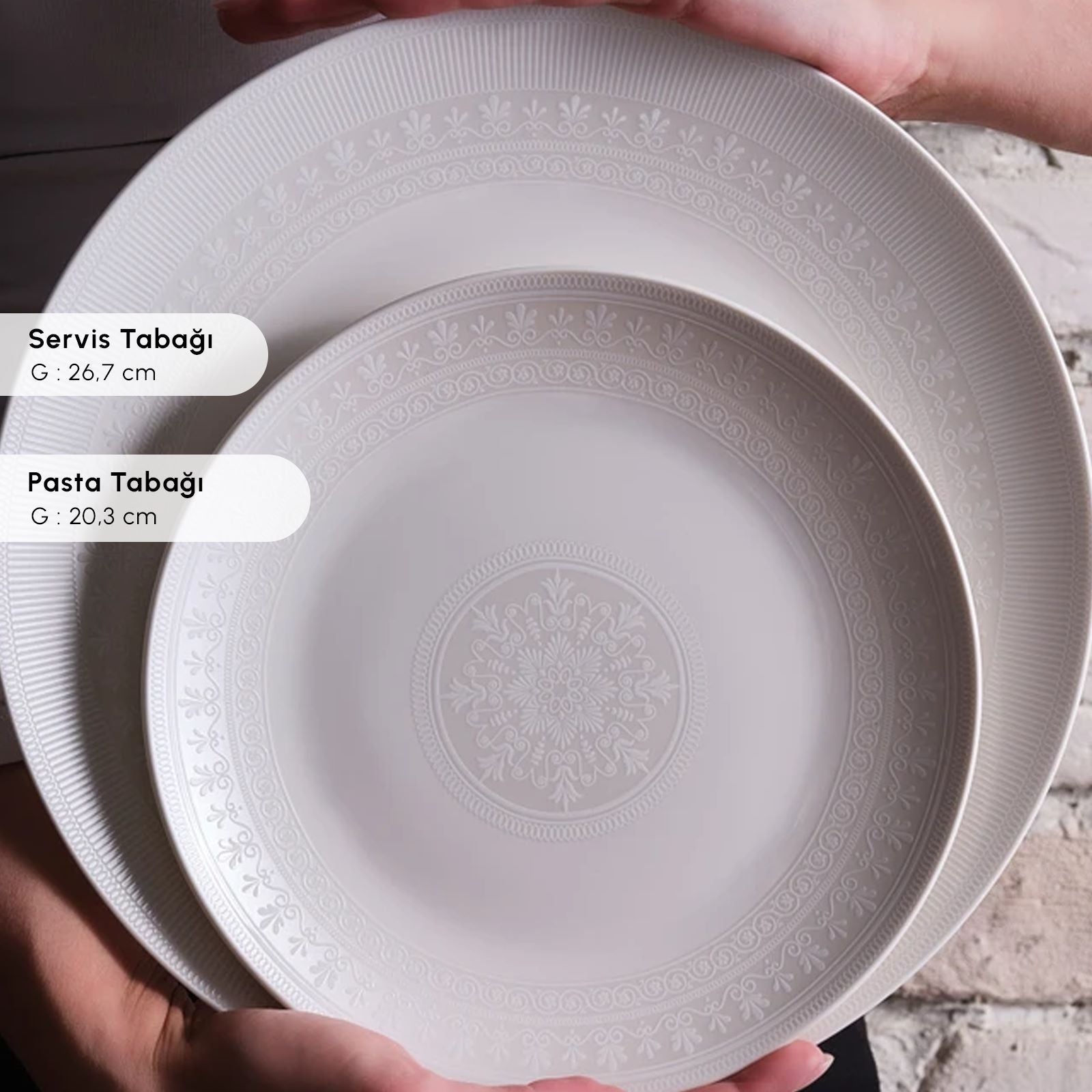 " Karaca Forever Bone Artiste 53-Teiliges 12-Personen Geschirrsett "