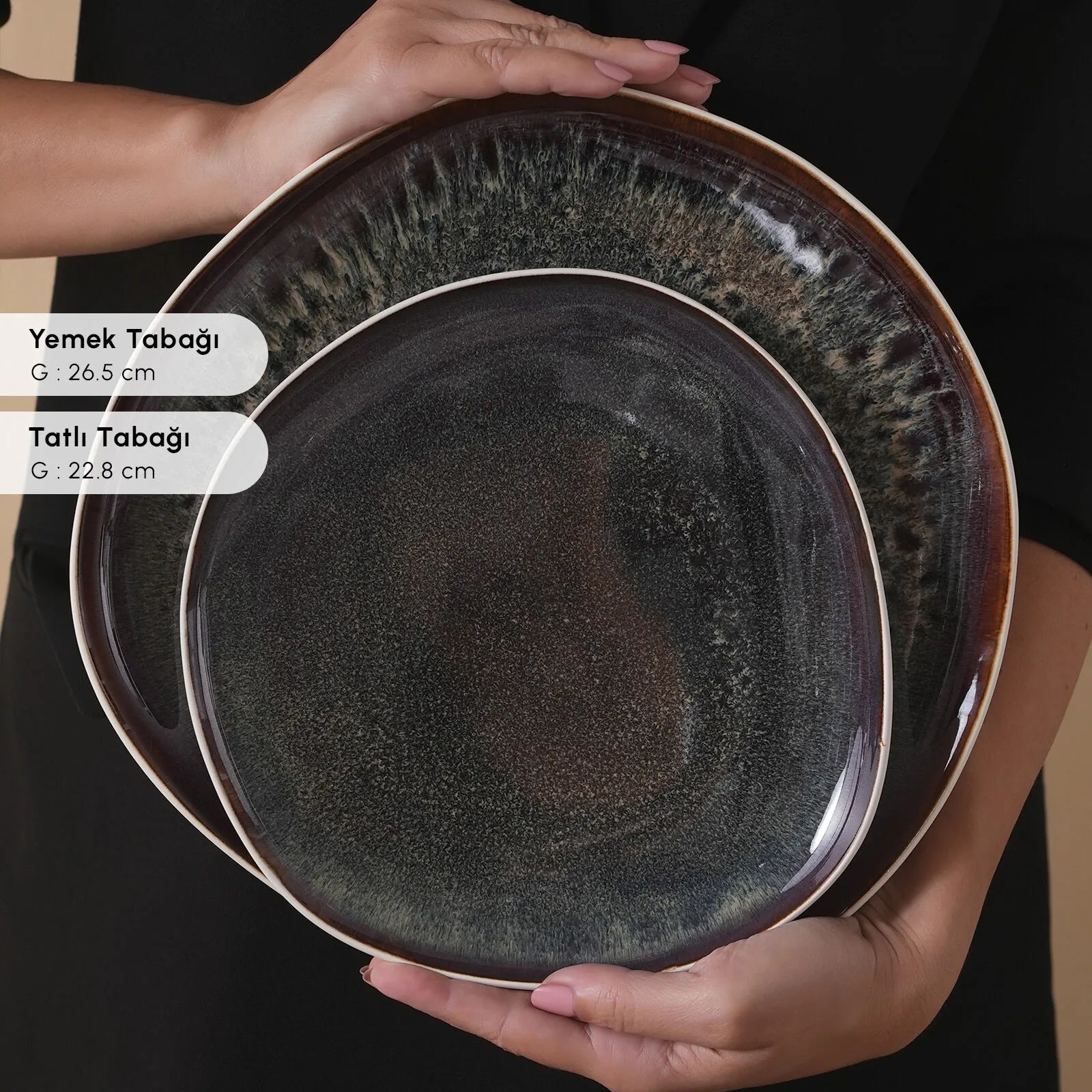 " Karaca Earth Collection Galactic 55-teiliges Tafelservice für 12 Personen – Weiß "
