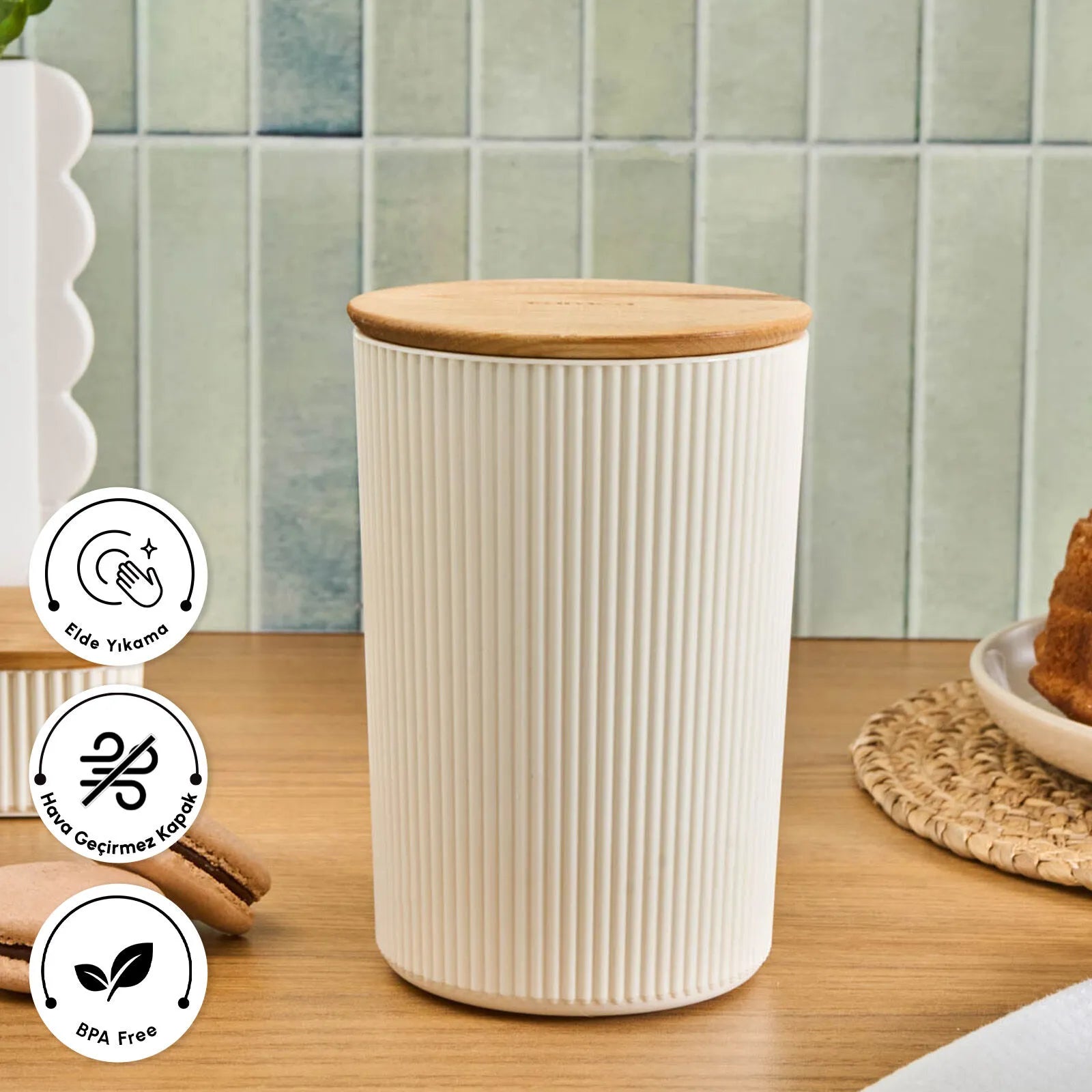 " Karaca Massimo Vorratsbehälter 1,5 L Creme "
