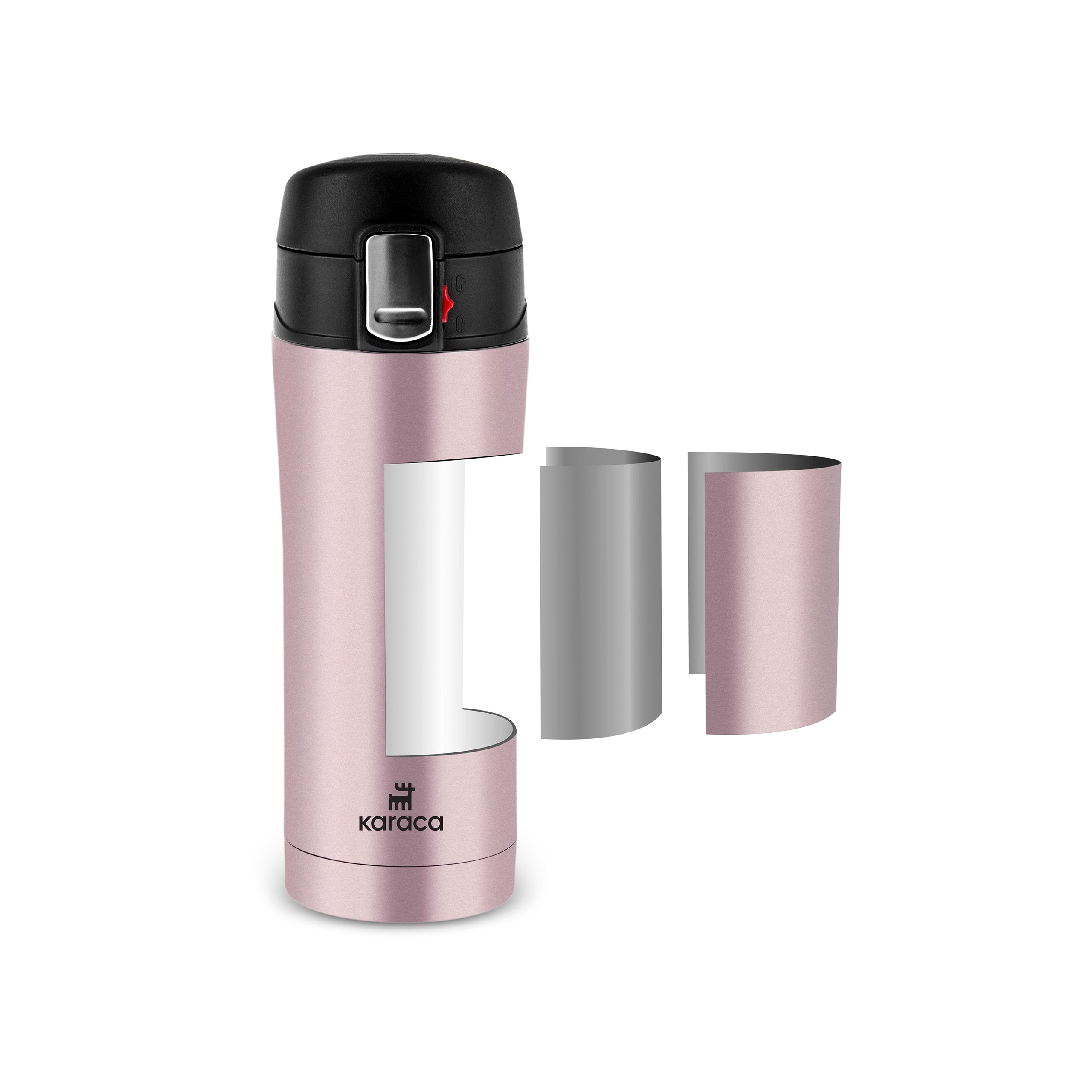 Karaca Pluton Thermosflasche 350ML Roségold
