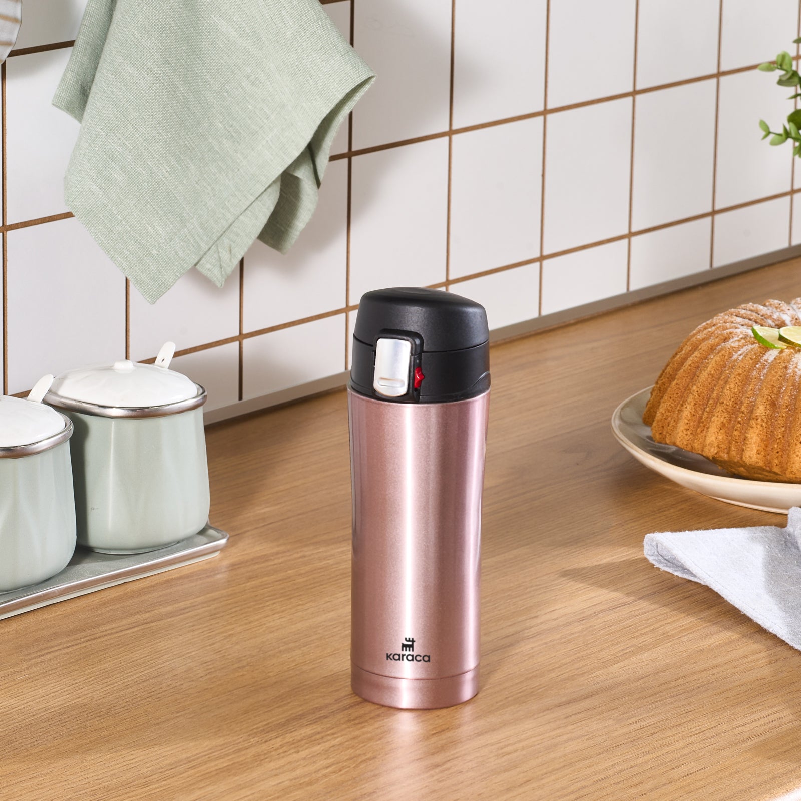 Karaca Pluton Thermosflasche 350ML Roségold