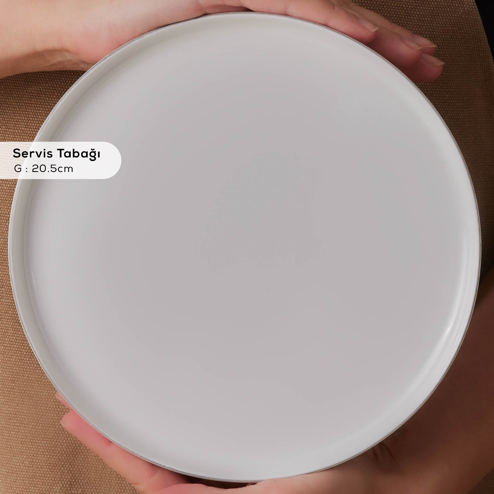 " Karaca Forever Bone Bomo 22-teiliges Frühstücksset für 6 Personen – Platin "